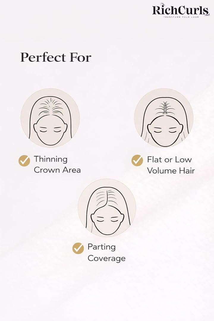 Classic Hair Topper — Natural Black — view 7