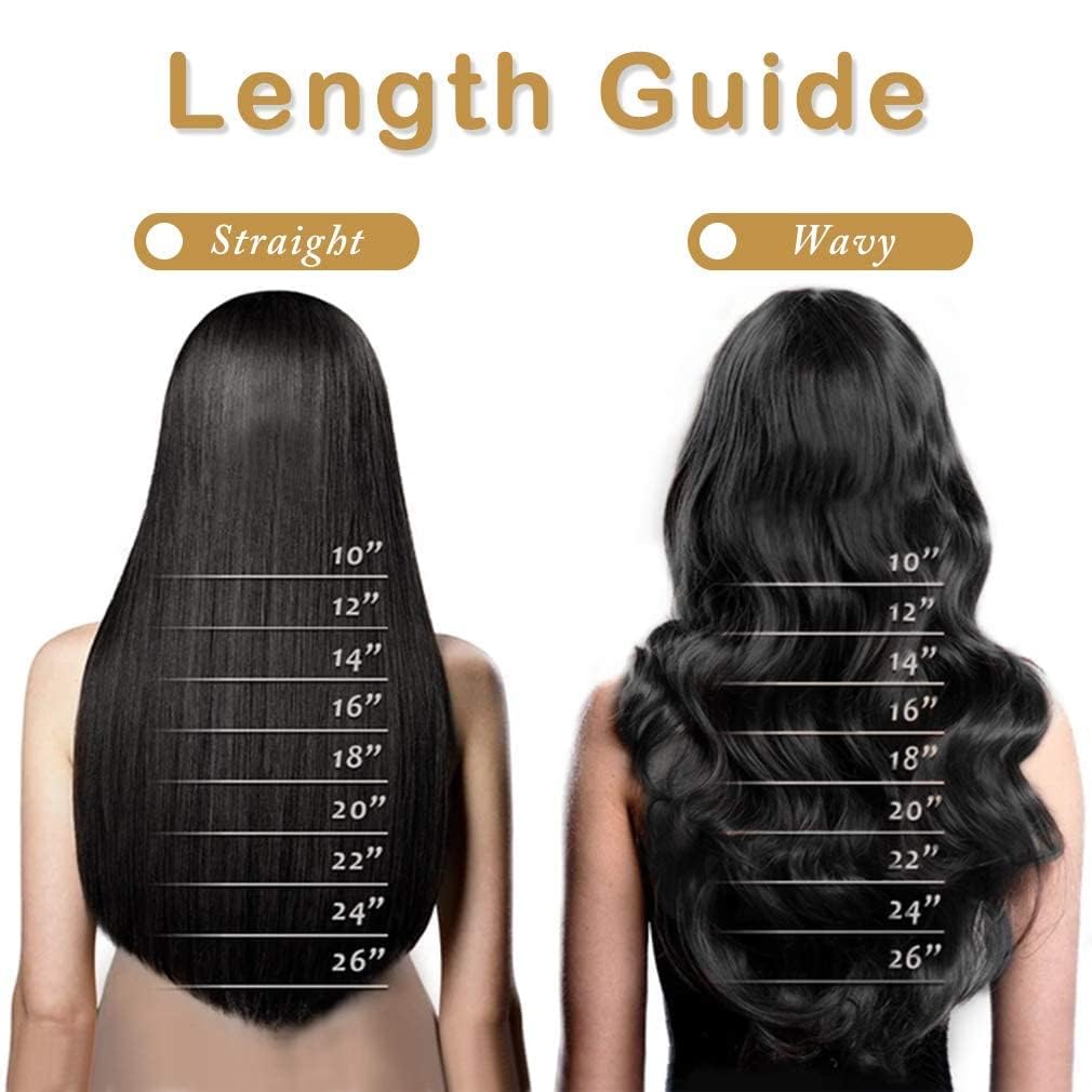 Straight 5-Clip Extensions — Natural Black — view 6