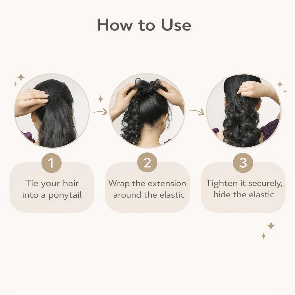 Hair Frill Ponytail Extension — view 4