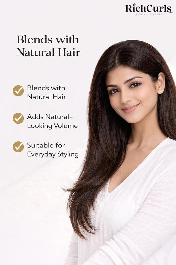 Classic Hair Topper — Natural Black — view 6
