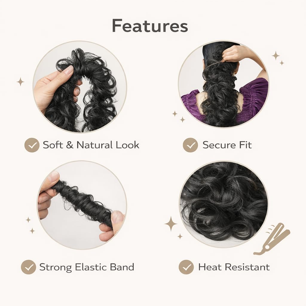 Hair Frill Ponytail Extension — view 2