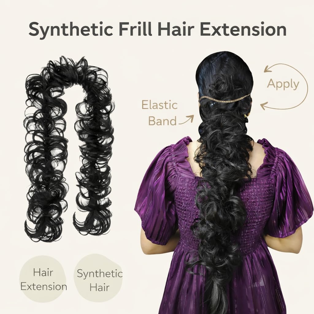 Hair Frill Ponytail Extension — view 3
