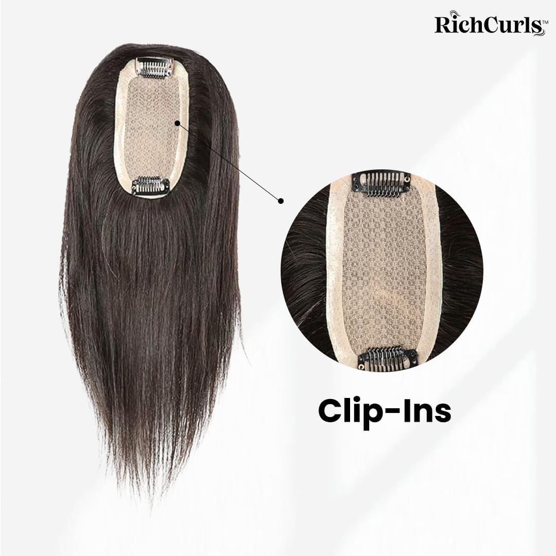 Scalp Coverage Hair Topper — Black — view 4