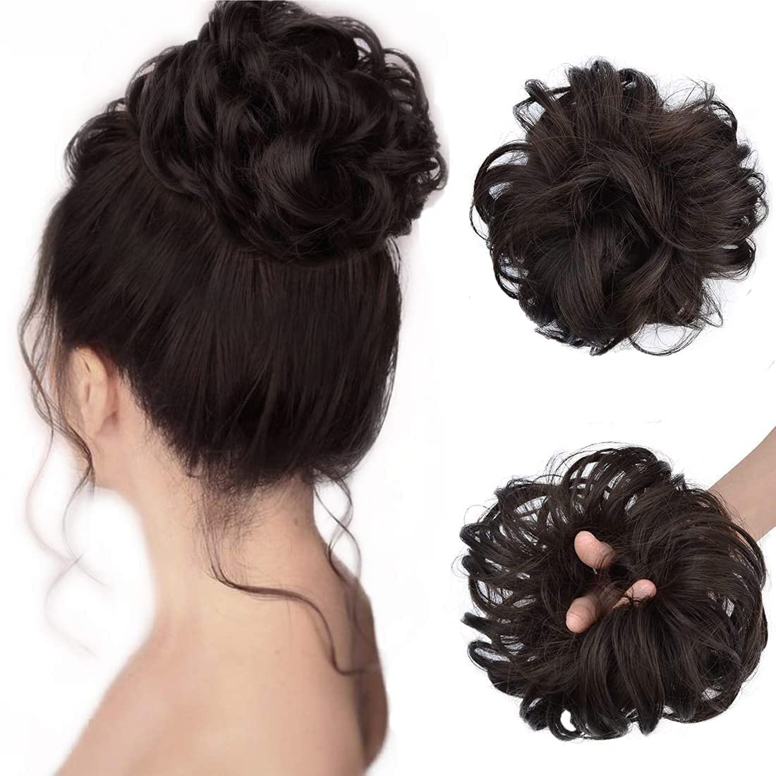 Messy Juda Bun — Brown