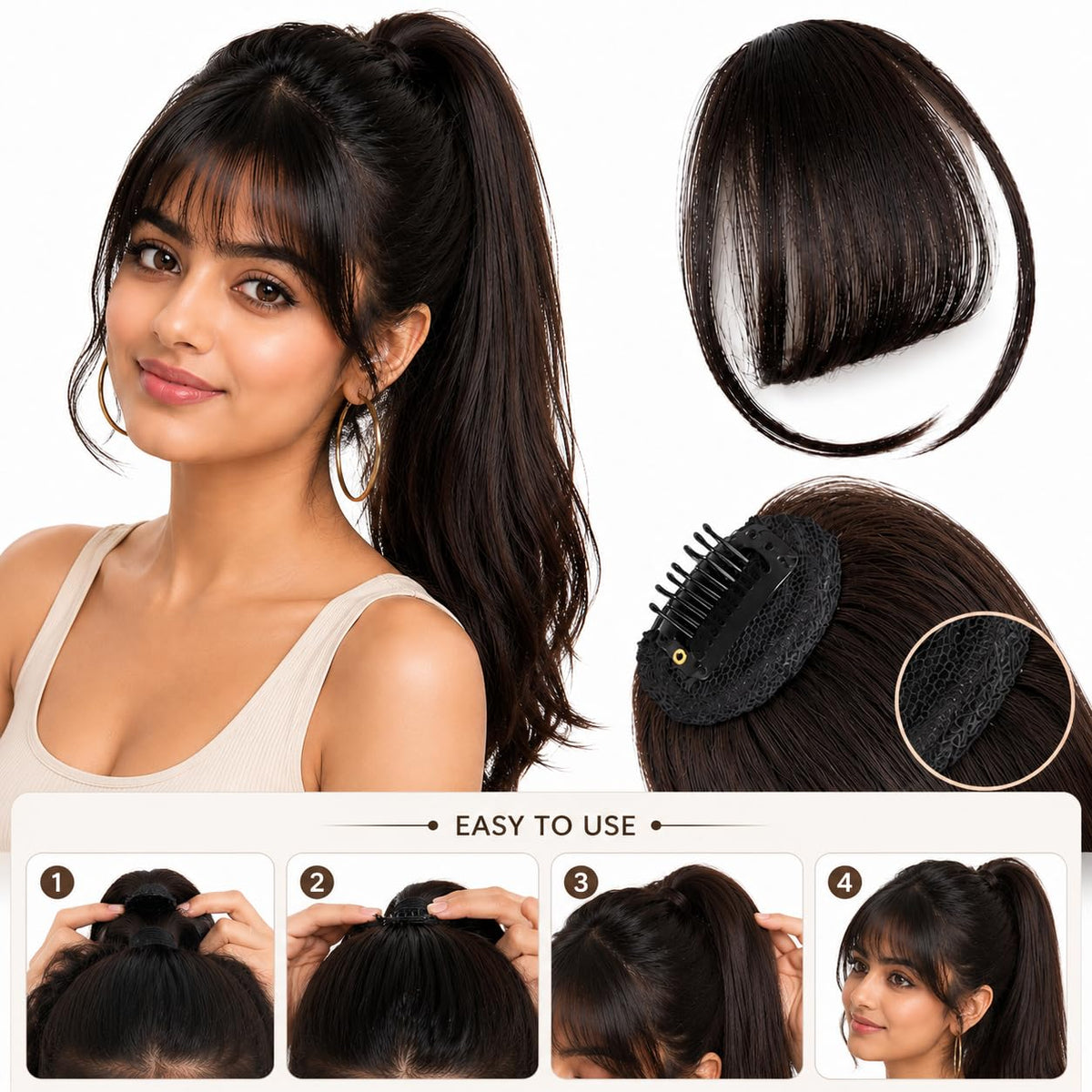 Clip-In Front Bangs — view 6