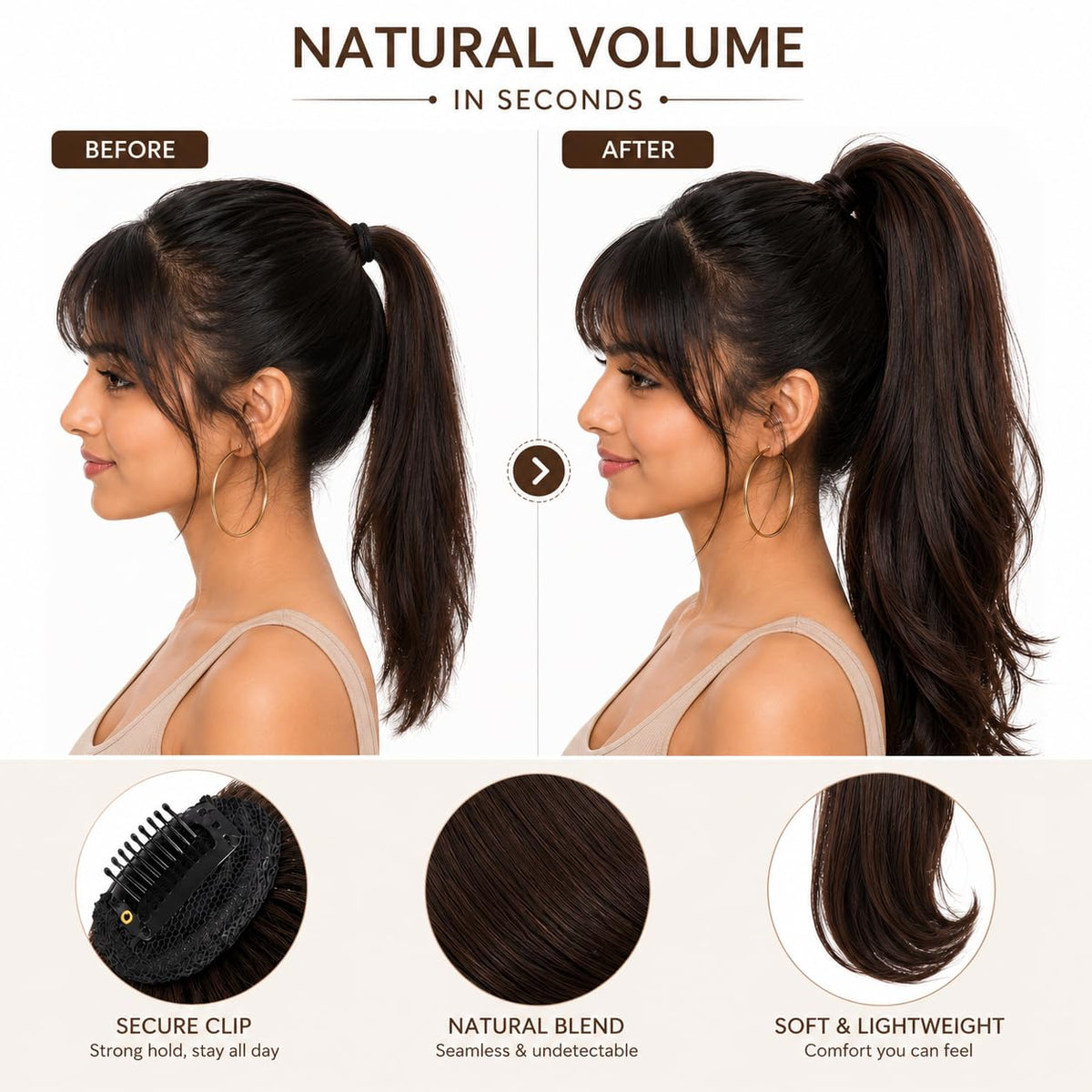 Clip-In Front Bangs — view 5